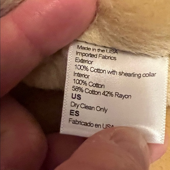 Freenote black denim Jacket with shearling Collar and interior - Picture 3 of 7